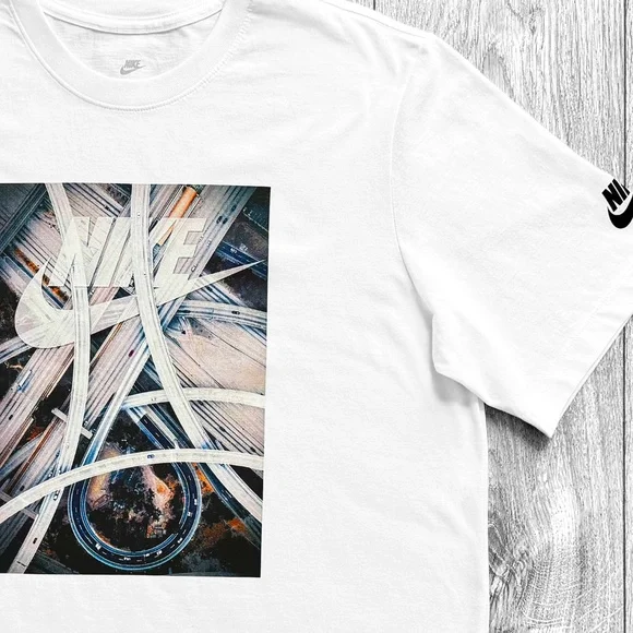 Nike Sportswear LA Lakers Tee Men’s Size L White Graphic Logo NSW Los Angeles DS - Picture 2 of 12